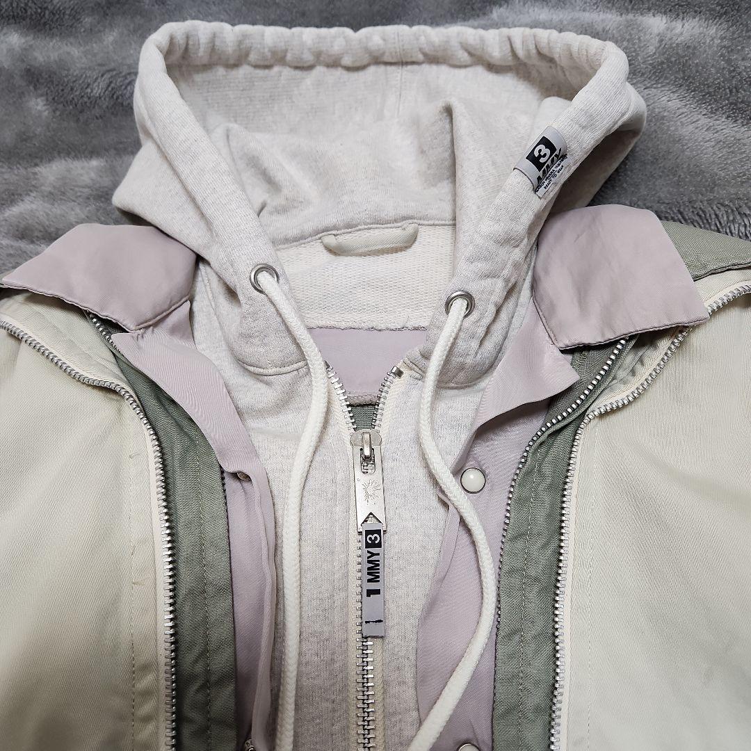 メゾンミハラヤスヒロ/2025ss/トリプルレイヤード/パーカー/Size46