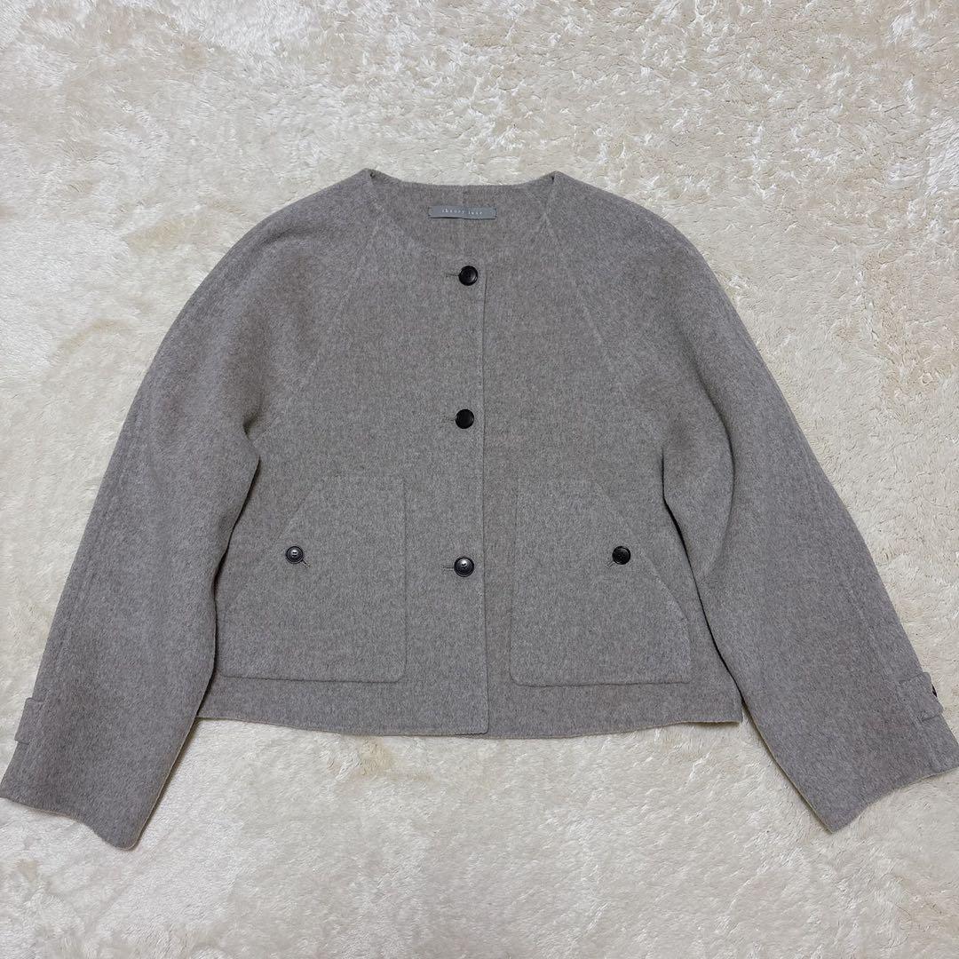 未使用級✨ 25aw Theory luxu 完売色 カシミヤ混 ショートコート