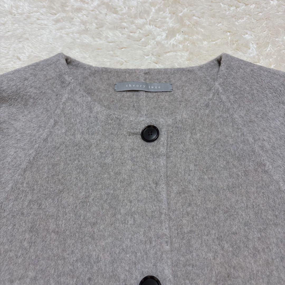 未使用級✨ 25aw Theory luxu 完売色 カシミヤ混 ショートコート