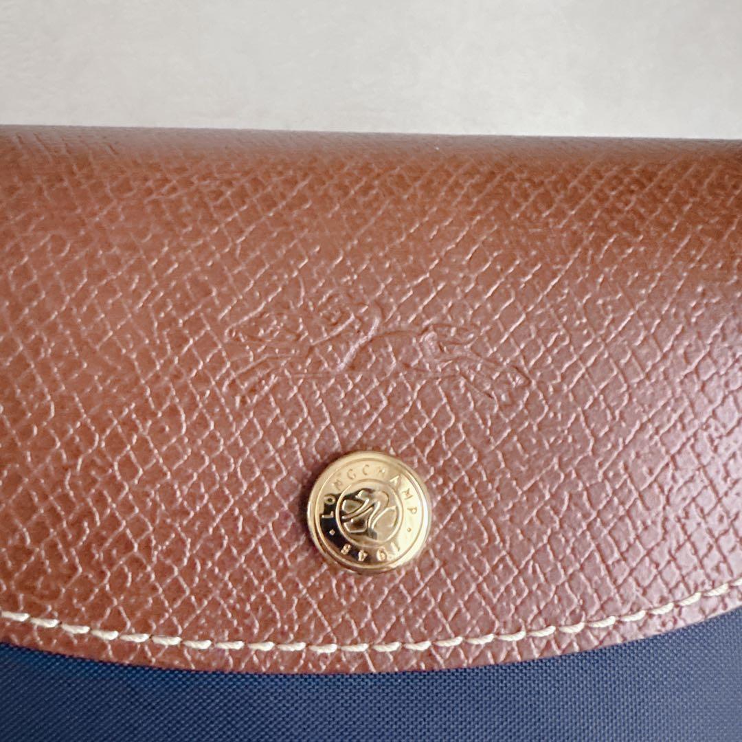 極美品♦︎LONGCHAMP ロンシャン ルプリアージュ トートバッグ ネイビーS