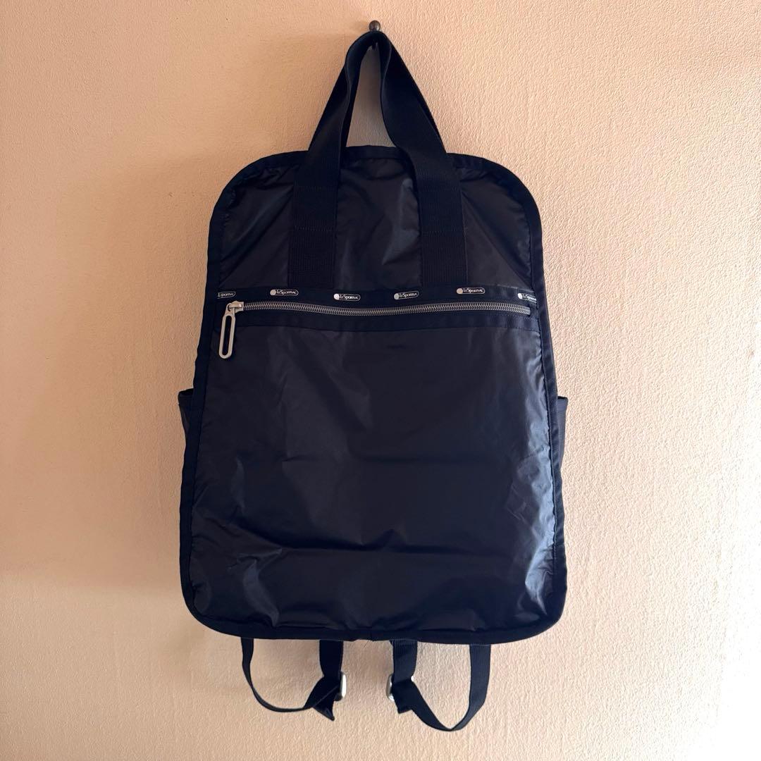 レスポートサック 2WAY リュック ブラック 軽量ナイロン A4収納可　美品
