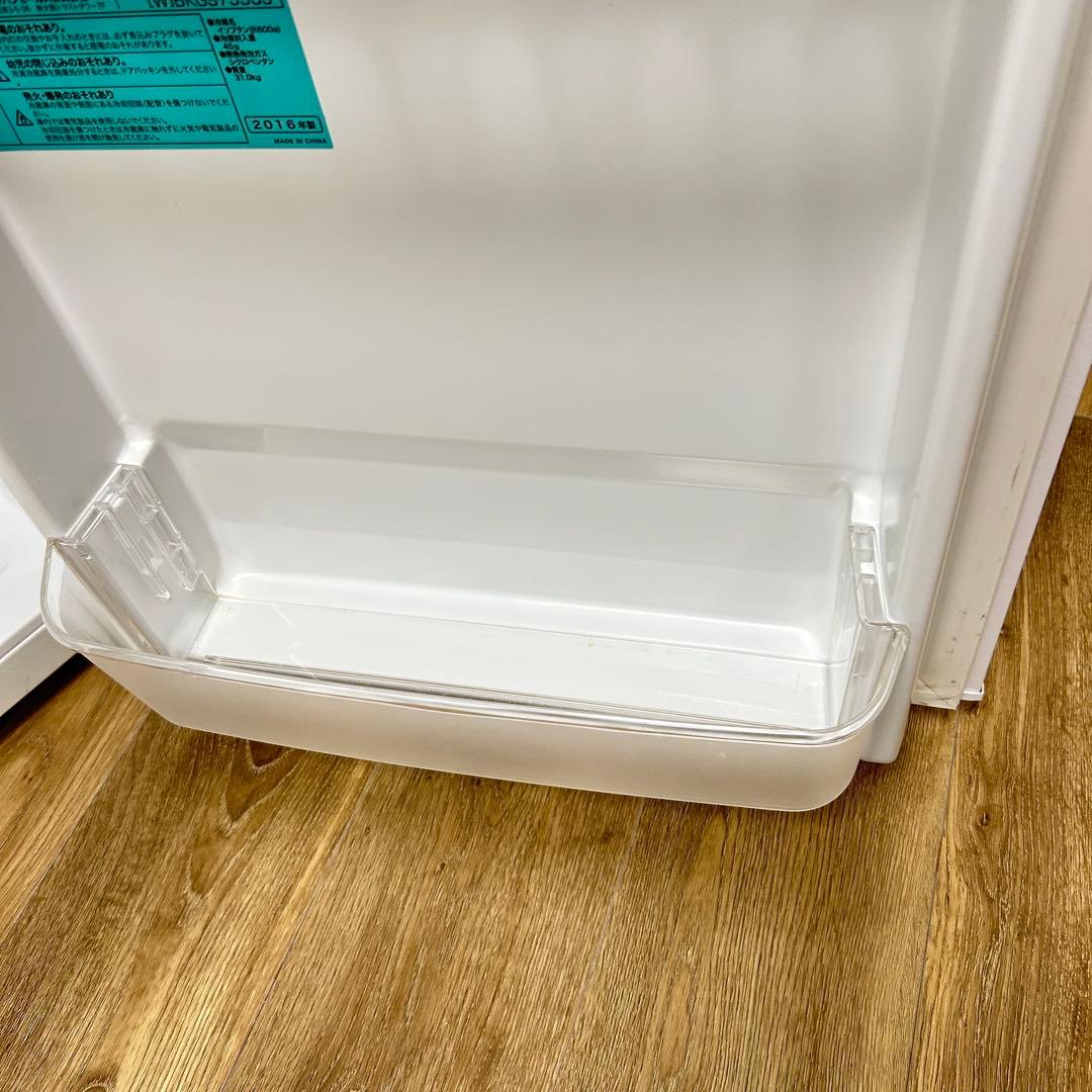 【激安送料込5日まで】Haier 2ドア冷蔵庫 106L 2016年製 白