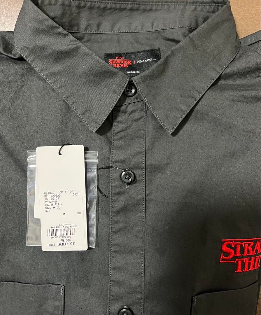 ◆新品◆【STRANGER THINGS】コラボグラフィックシャツ Lサイズ
