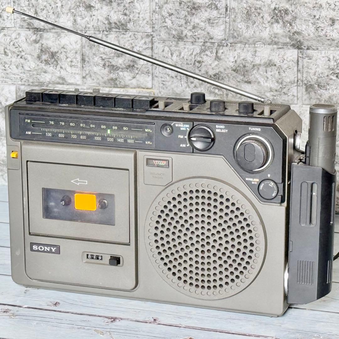 SONY FMマイク搭載ラジカセ CF-1880