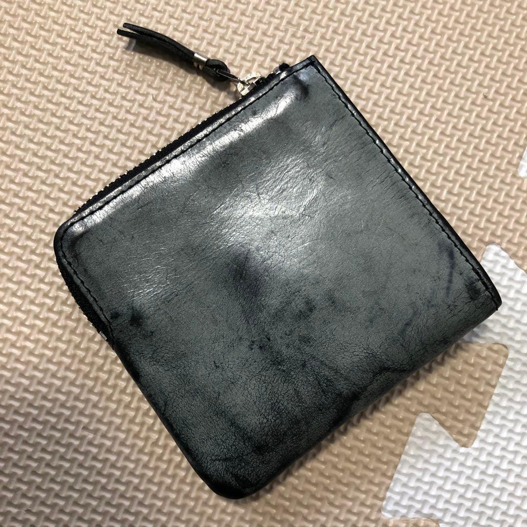 slow スロウ L ジップ ショート ウォレット ホワイトワックス