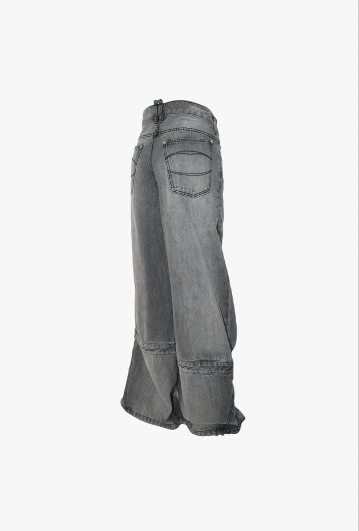 か*の様 S double knee pants heart THEREDTHR