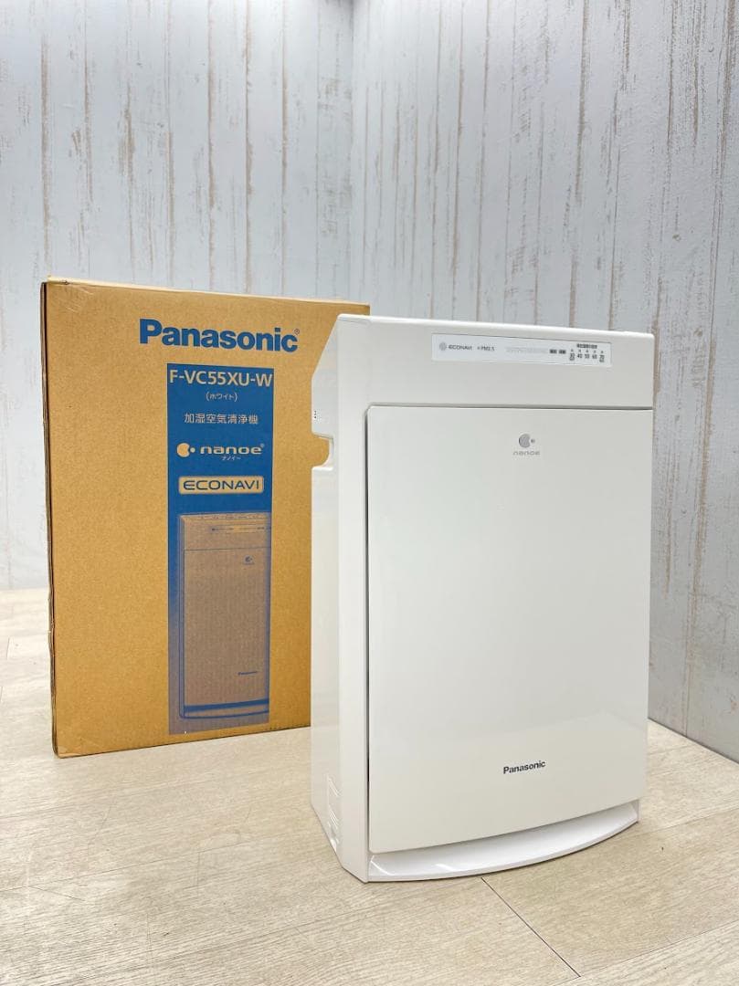 美品 パナソニック 加湿空気清浄機 F-VC55XU ホワイト 動作確認済 21