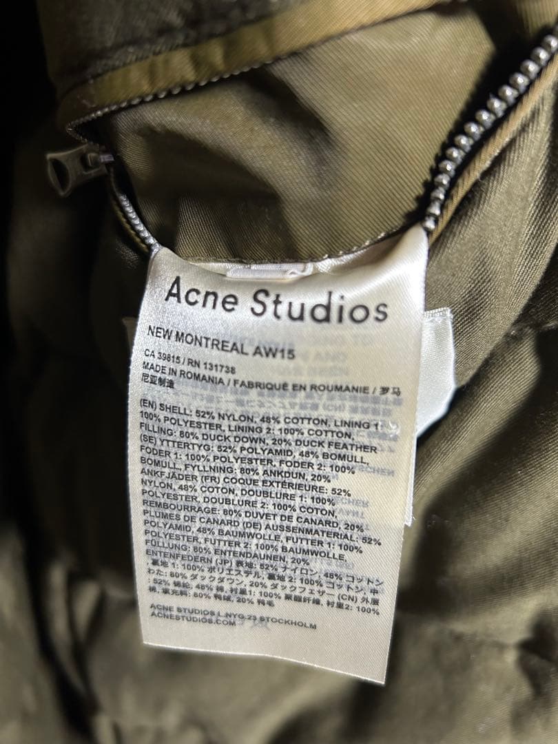 Acne モッズコート ダウン new montreal サイズ46 美品