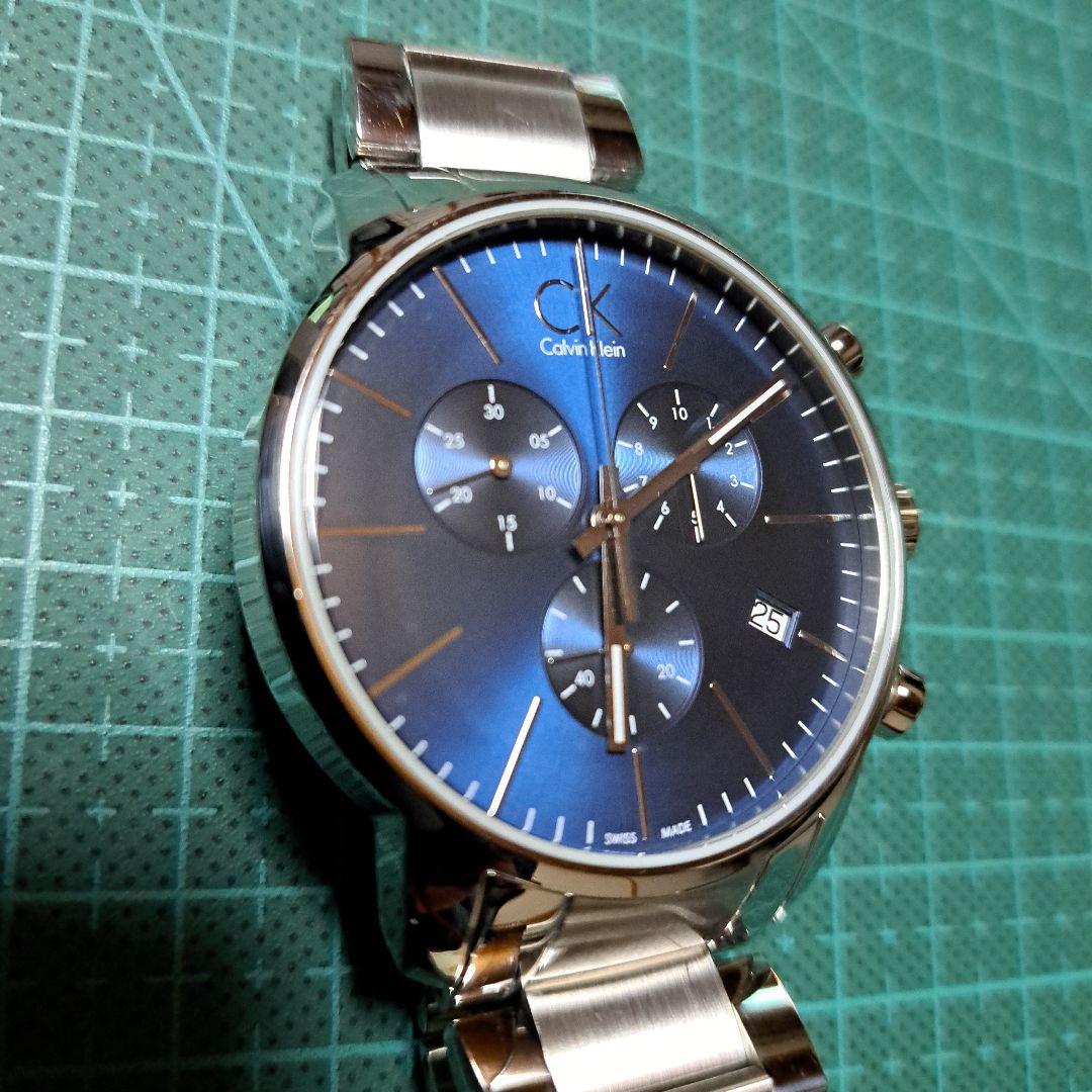 美品、カルバンクライン、クロノグラフ腕時計
