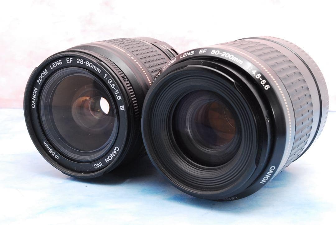 キヤノン Kiss X4☆入門機☆一眼レフカメラ☆Wレンズ☆バッグ付☆