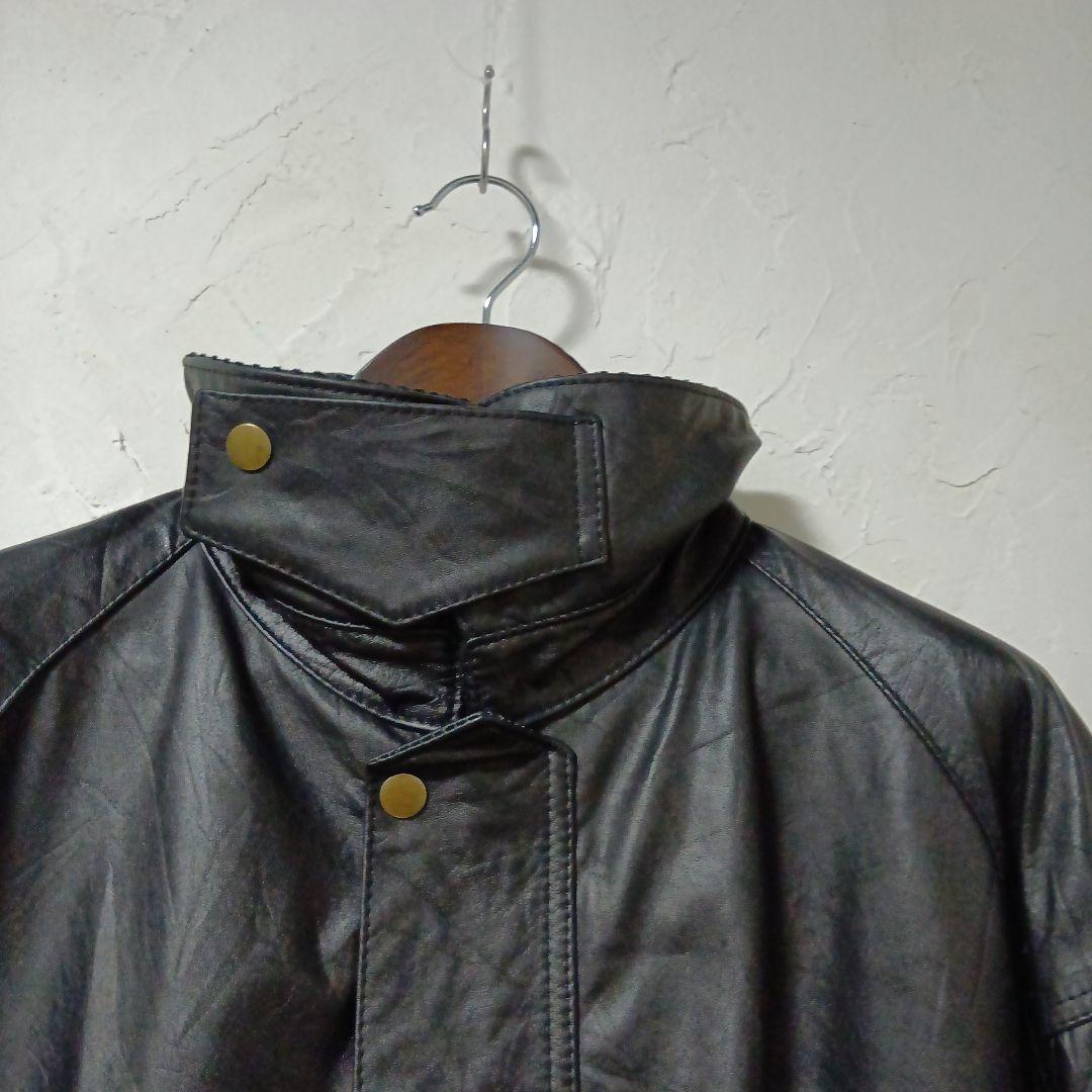 【YOUSED サイズ1】 ユーズド オールレザードライバーズジャケットリメイク