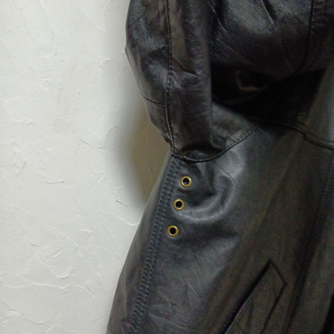 【YOUSED サイズ1】 ユーズド オールレザードライバーズジャケットリメイク