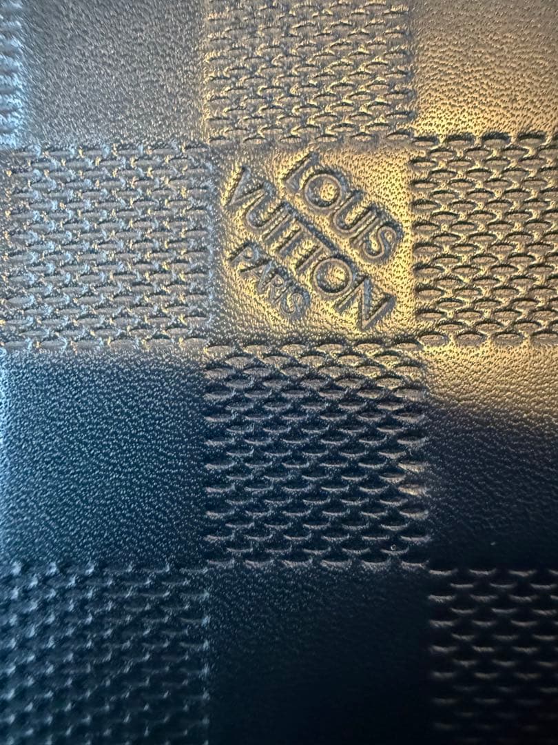 ルイヴィトン ポルトフォイユ ブラザ ダミエ アンフィニ ネイビー 長財布