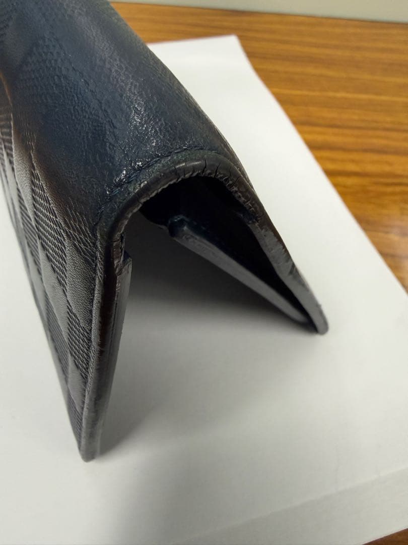 ルイヴィトン ポルトフォイユ ブラザ ダミエ アンフィニ ネイビー 長財布