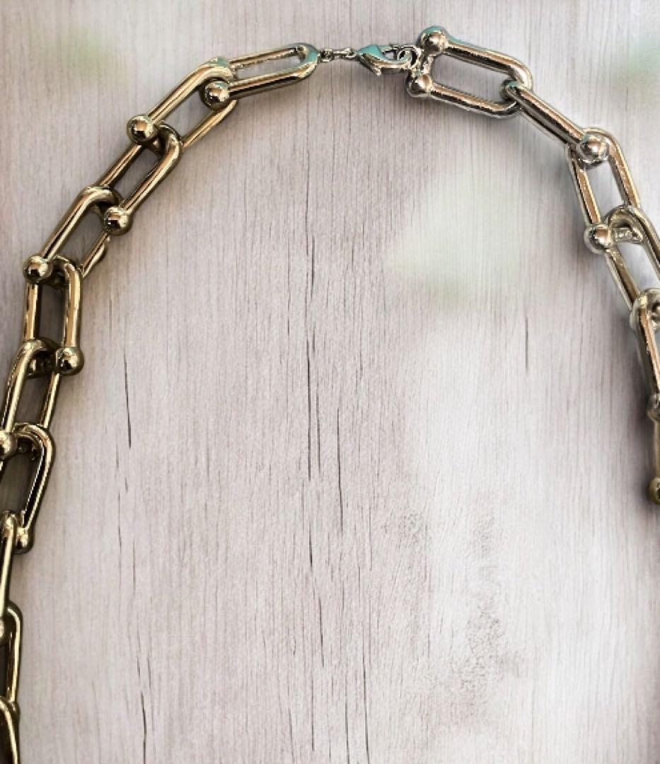 K*D様 早い者勝ち　海外購入品　リンクチェーンネックレス&ブレスレットセット