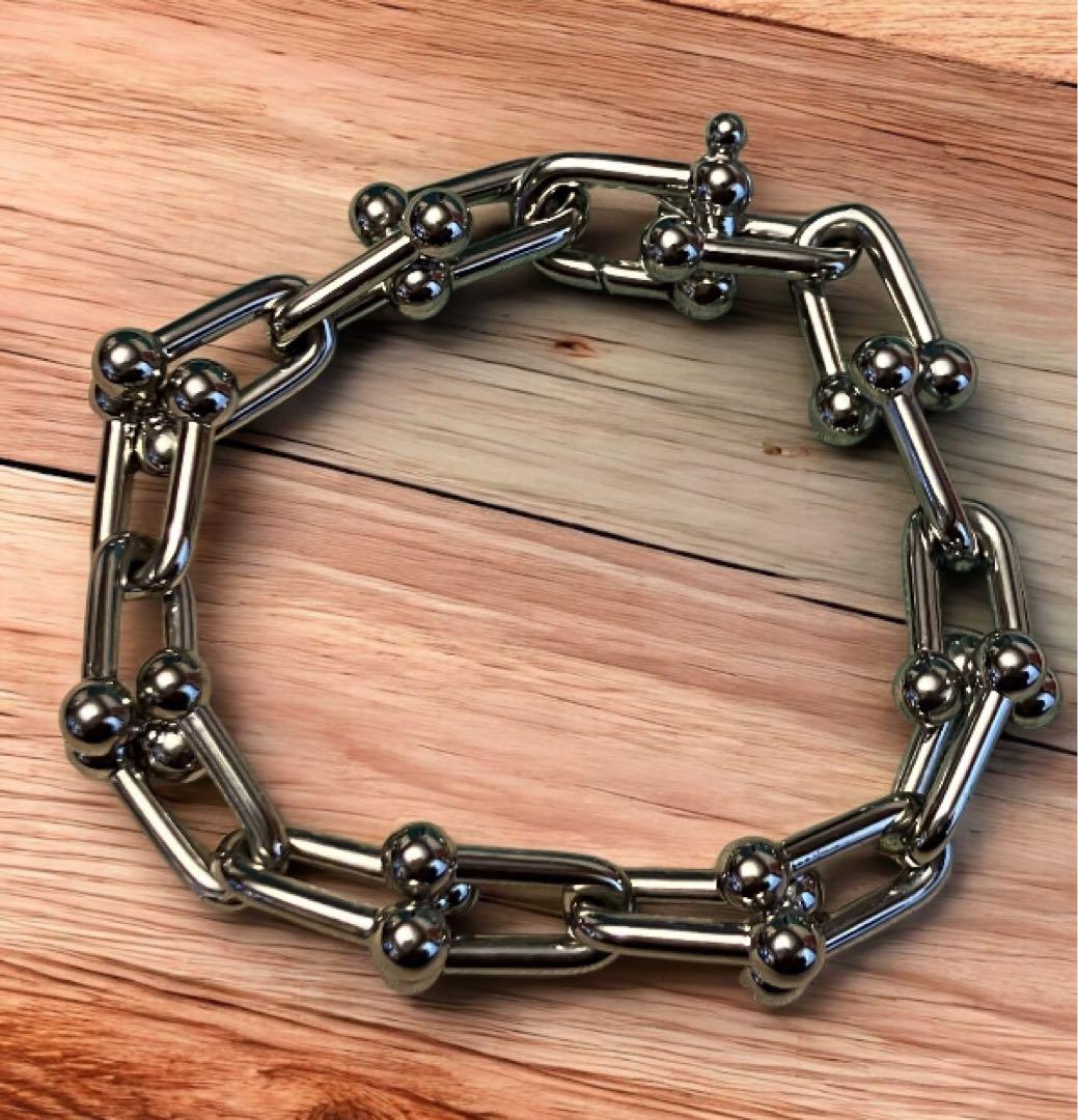 K*D様 早い者勝ち　海外購入品　リンクチェーンネックレス&ブレスレットセット