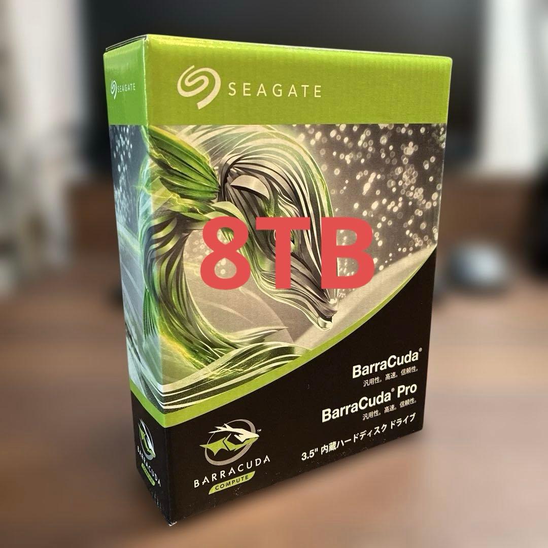 【新品未開封】8TB HDD SEAGATE BarraCuda