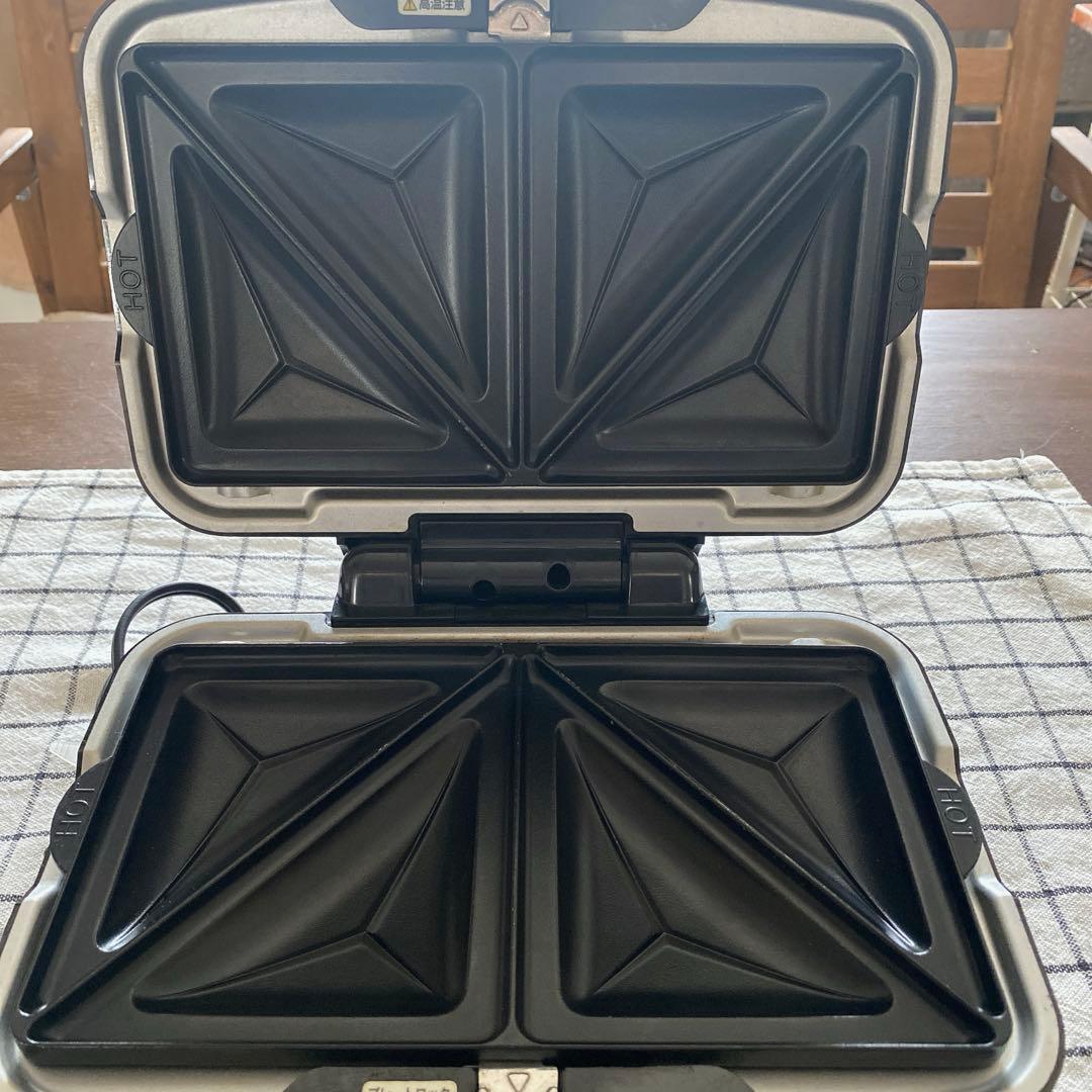 美品　ビタントニオ　ホットサンドメーカー　ワッフルメーカー　VWH-100-K