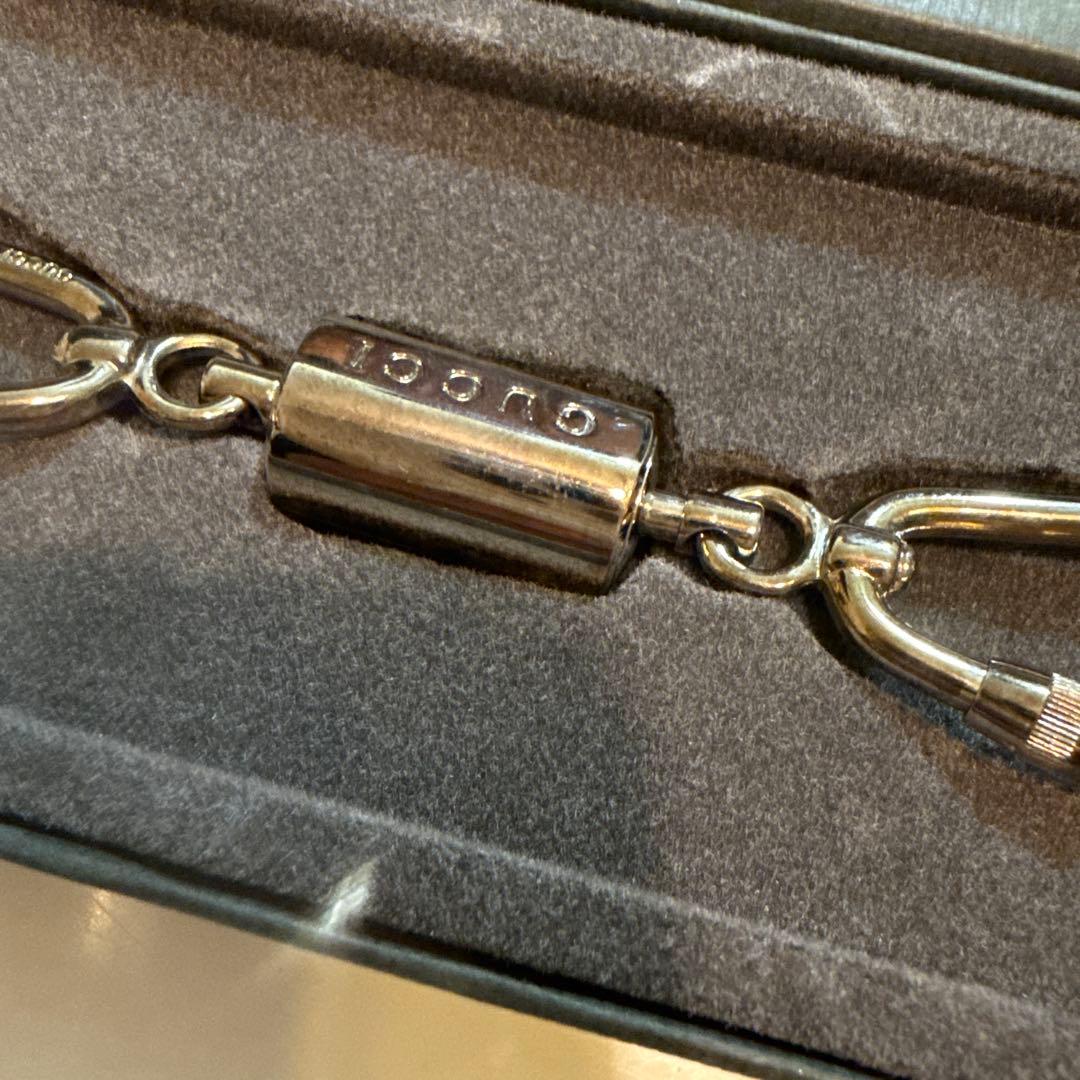 【未使用】GUCCI シルバー キーホルダー