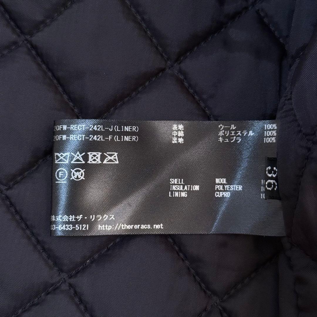 【ザ・リラクス】ショートモッズコート　ボアライナー付き　カーキ　Sサイズ