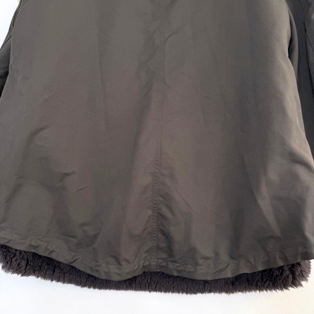 【ザ・リラクス】ショートモッズコート　ボアライナー付き　カーキ　Sサイズ