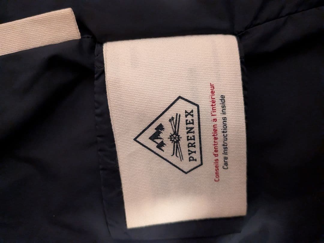 最終お値下げPYRENEX ネイビー ダウンジャケット JP36