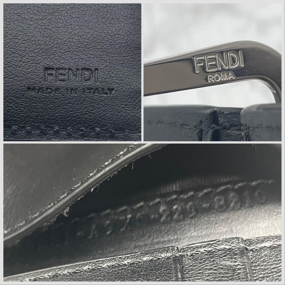 未使用✨フェンディ マネークリップ FF ズッカ ダイアゴナル バイカラー