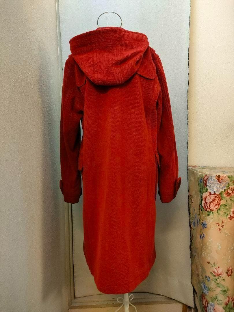 ヨークランド　ダッフルコート　レッド　レトロ古着
