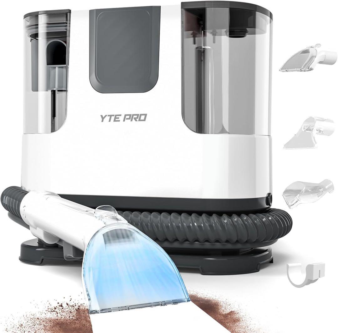 【新品未使用❣️】カーペットクリーナー 400W 強力吸引 自動洗浄 掃除機