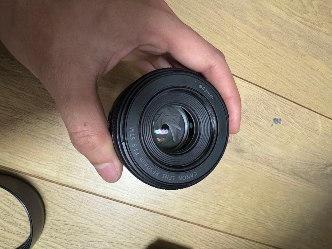 Canon 50mm レンズ ES-65B フード付き RF canon