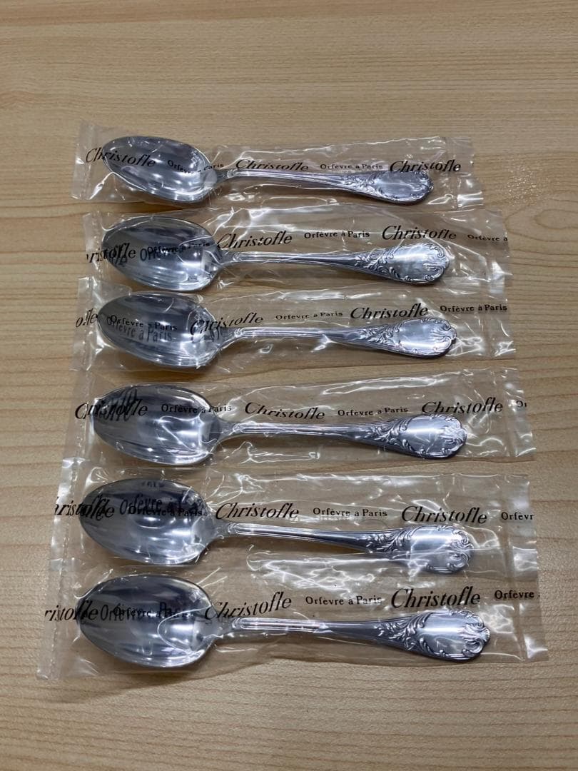 未開封品！Christofle クリストフルマルリーデザートスプーン 6本セット