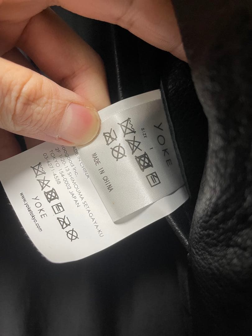 ジャケット・アウター YOKE Leather Flight Jacket