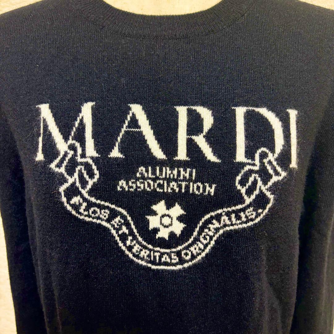 Mardi Mercrediカシミア混 ロゴ長袖ニットセーター ONE SIZE