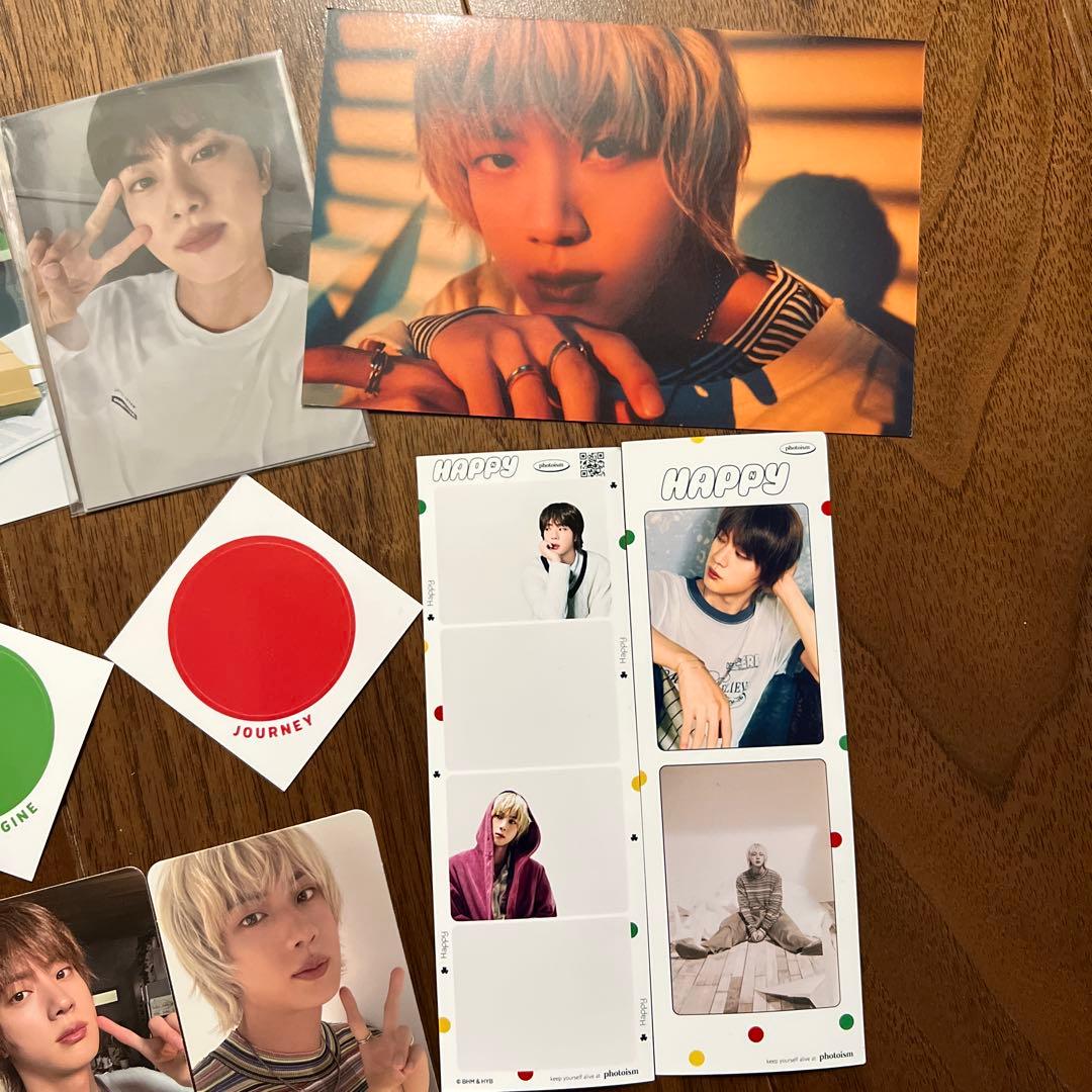 BTS JIN 購入特典カード ラキドロ コンプ Happy ポップアップ ジン