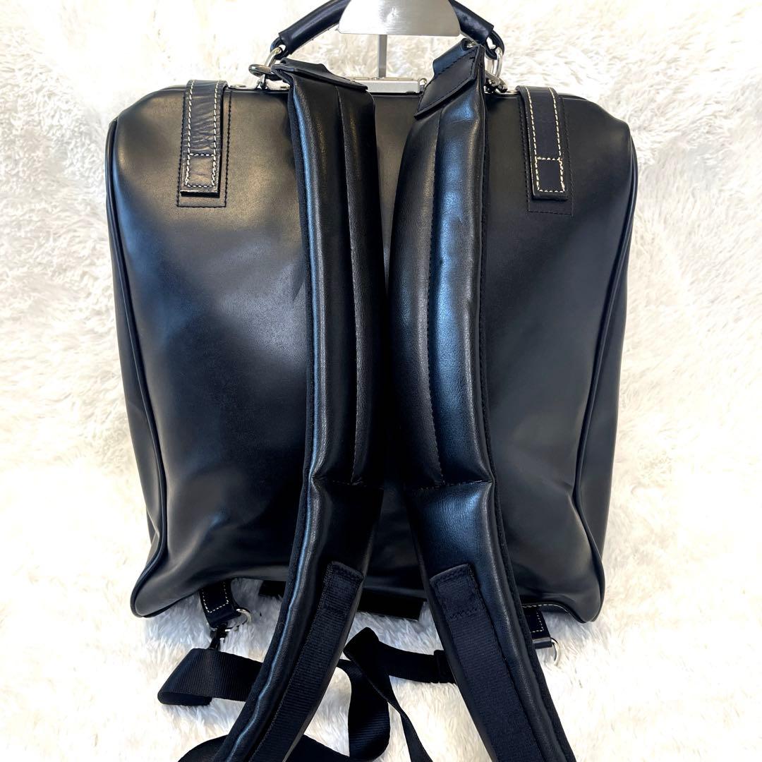美品✨ 豊岡鞄 木和田 2WAY リュック ダレスバッグ ビジネス 通勤 黒