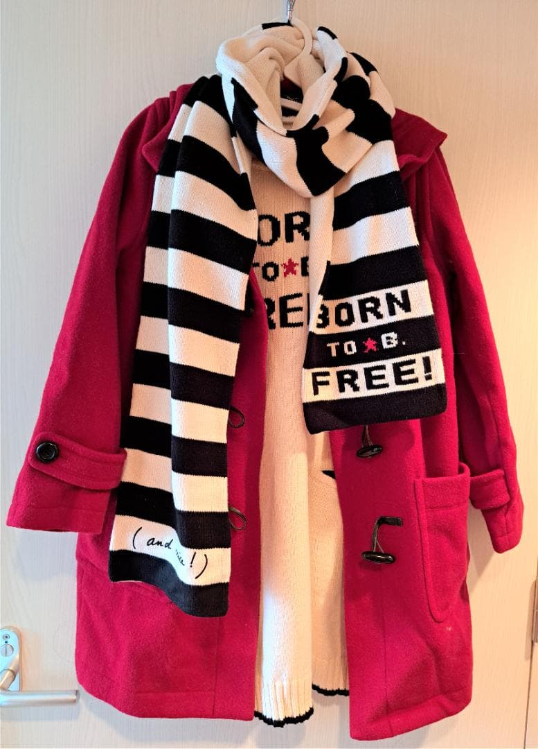 赤のダッフルコートー36サイズTo b. by agnes b.アニエスベー