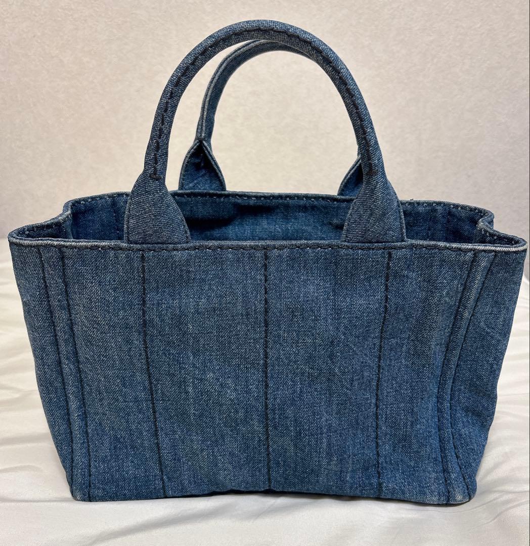 PRADA トートバッグ　カナパS 2way ストラップ付 インディエゴ