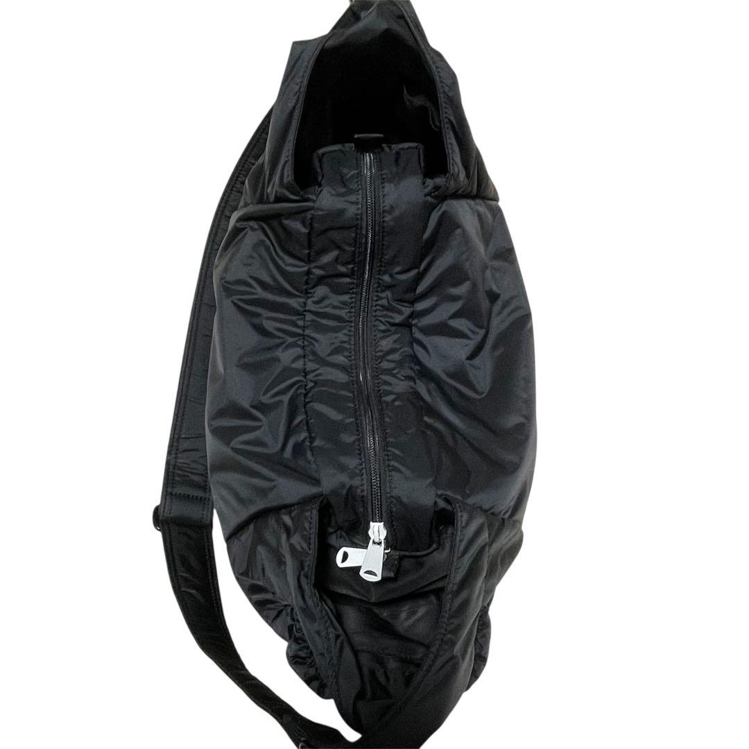【PORTER CUE】ナイロン　ショルダーバッグ　黒　廃盤　多機能