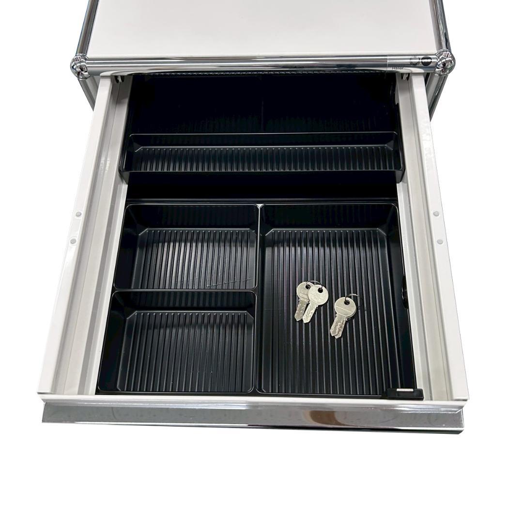 【鍵付き】USM Haller ハラー ワゴン ピュアホワイト