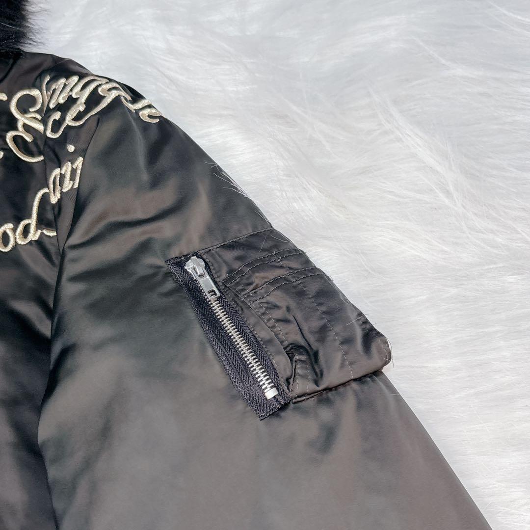 休日割引！抜刀娘 妃那ひな プリント刺繍 スカジャンファー付きフード