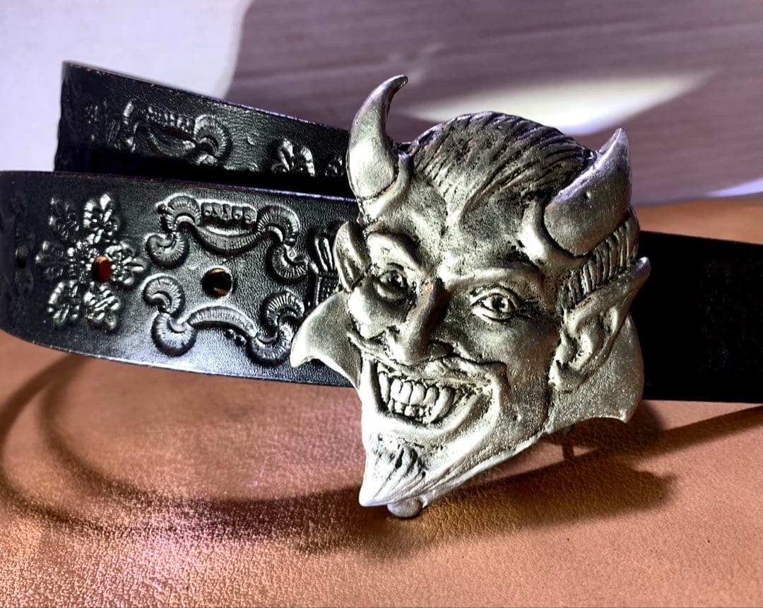 00s ヴィンテージ USA製 レッドデビル サドルレザー ベルト 本革