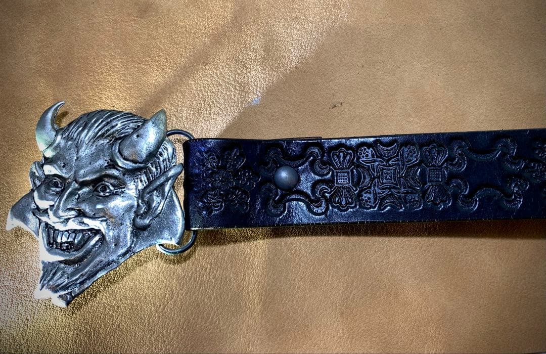 00s ヴィンテージ USA製 レッドデビル サドルレザー ベルト 本革