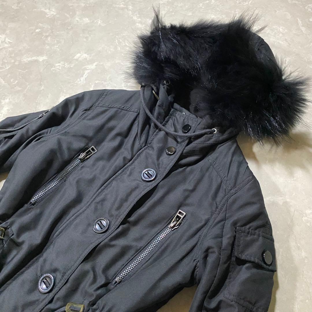 00s archive モッズコート ギミック ファー付き グランジ y2k