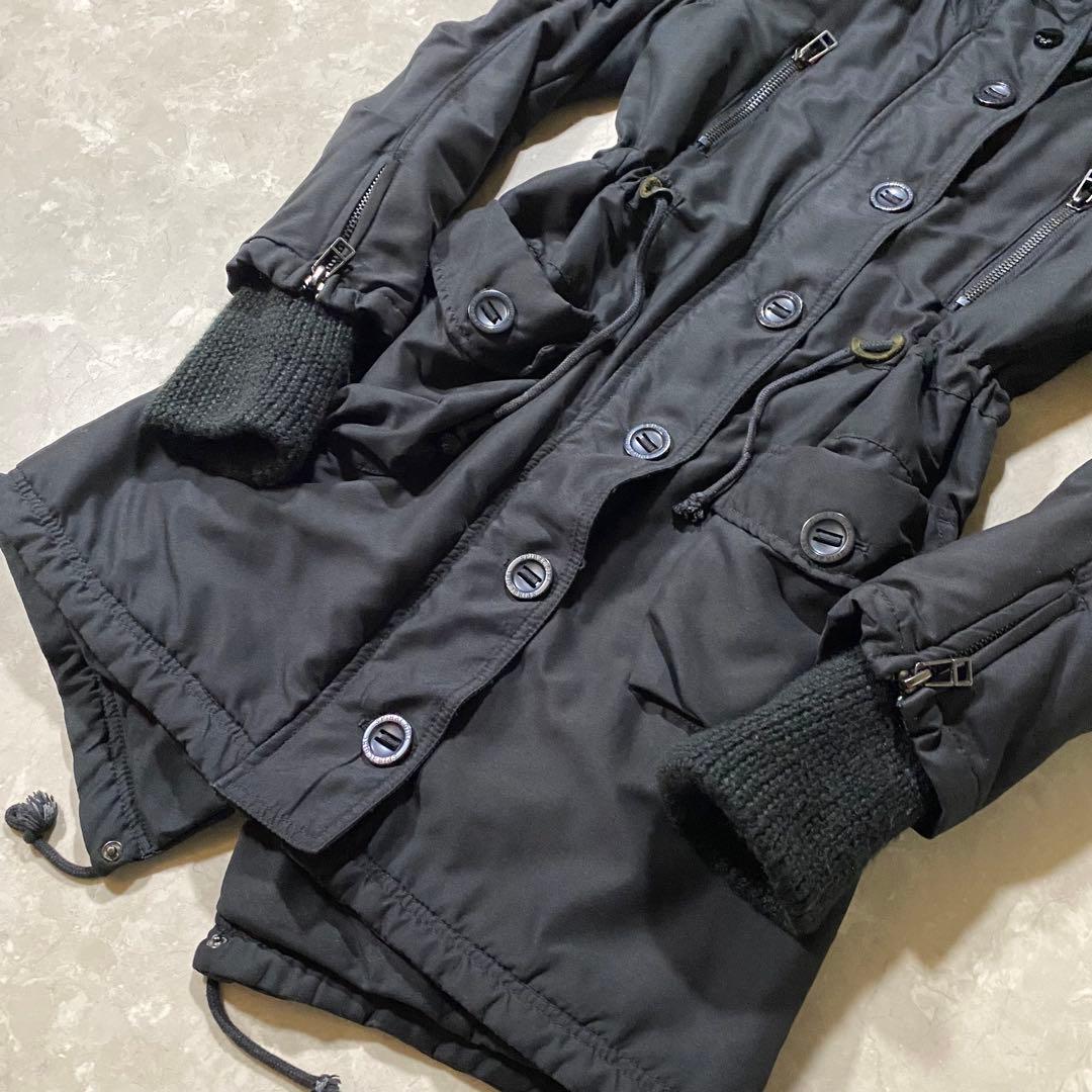 00s archive モッズコート ギミック ファー付き グランジ y2k