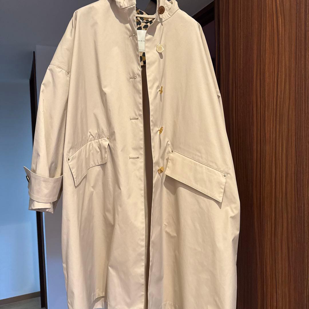 マッキントッシュベージュ フード付き コート