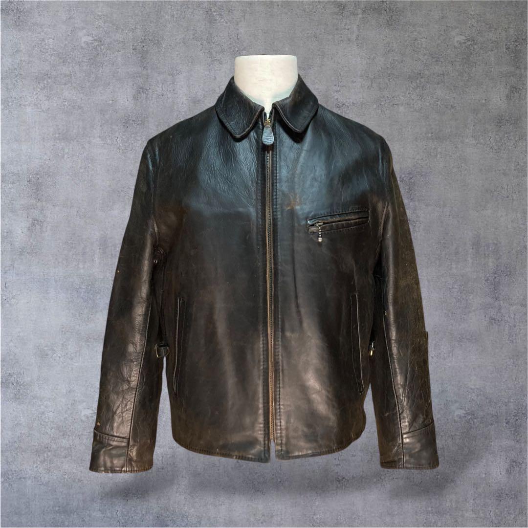 80s Vintage SamWalker シングルライダース エアロレザー馬革