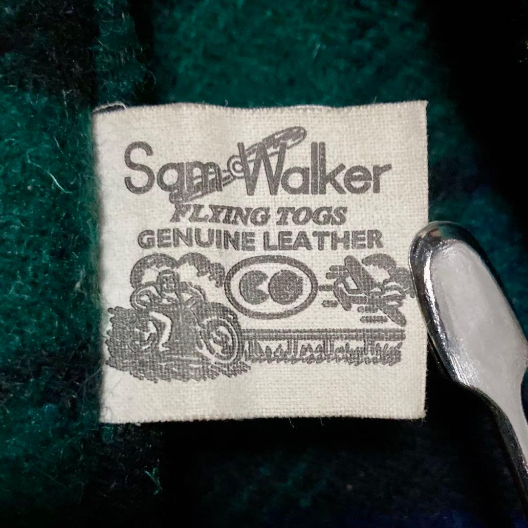 80s Vintage SamWalker シングルライダース エアロレザー馬革