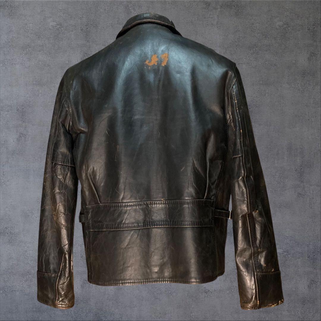 80s Vintage SamWalker シングルライダース エアロレザー馬革