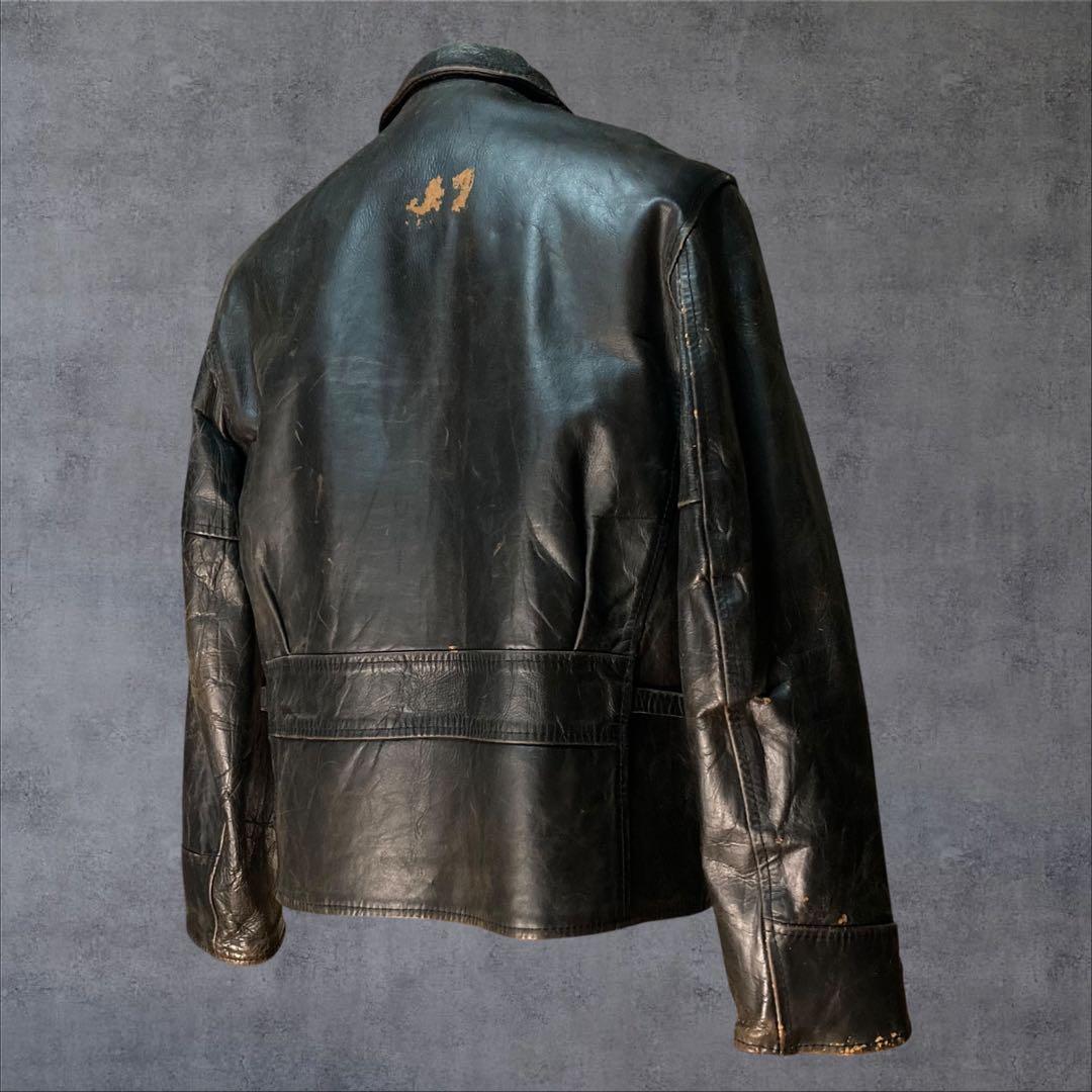 80s Vintage SamWalker シングルライダース エアロレザー馬革