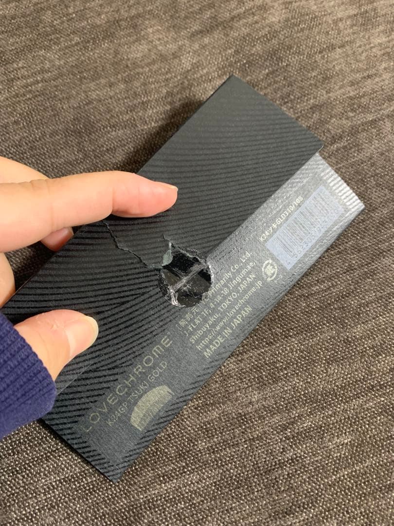 LOVECHROME ゴールド コーム ポーチ付き 24ツキGLD310/108